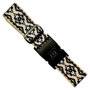 Számzáras biztonsági bőröndpánt heveder 200x5 cm, különleges mintával