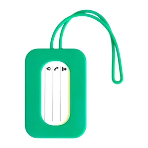 Szilikon Poggyászcímke Zöld Színben