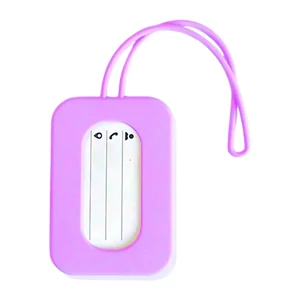 Szilikon Poggyászcímke Lila Színben