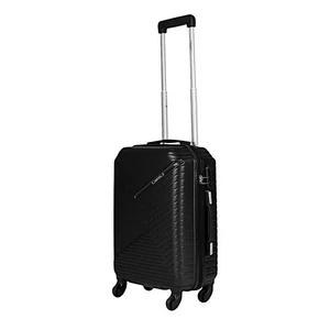 Leonardo Da Vinci kis méretű bőrönd, négykerekű, számzárral, fekete színben 