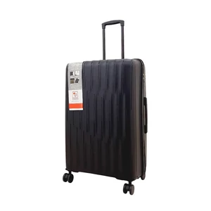 Nagyméretű Fekete Polipropilén Bőrönd – 75×48×29 cm Keményfalú Gurulós