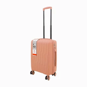 Kis Méretű Rózsaarany Polipropilén Bőrönd – 55×39×23 cm Keményfalú Gurulós