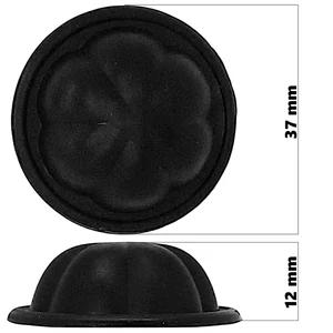 Bőrönd oldaltámasztó 37 mm, fekete színben