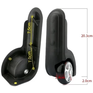 Leonardo Da Vinci bőrönd kerék 223x65 mm, fekete színben