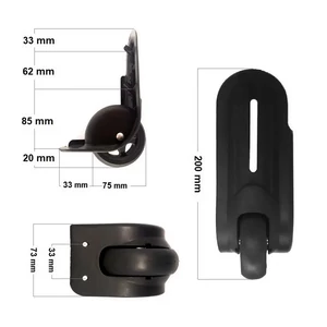 Leonardo Da Vinci süllyesztett bőrönd kerék (jobb + bal)