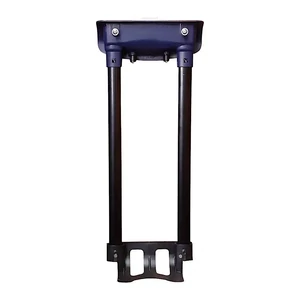 Kép 6/10 - Leonardo Da Vinci kabin méretű bőrönd húzószerkezet, kék színben