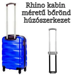 Kép 1/10 - Rhino kabin méretű bőrönd húzószerkezet, szürke színben