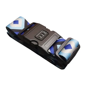 Kép 1/5 - Számzáras biztonsági bőröndpánt heveder 200x5 cm, különleges mintával