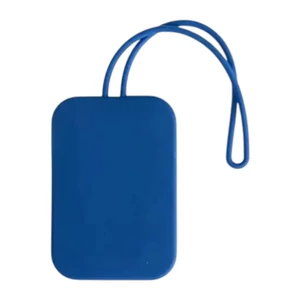 Kép 2/4 - Szilikon Poggyászcímke Sötétkék Színben