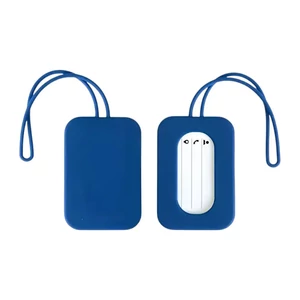 Kép 3/4 - Szilikon Poggyászcímke Sötétkék Színben