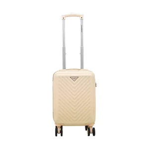 Kép 2/7 - Leonardo Da Vinci XS Keményfedeles Bőrönd – Krém