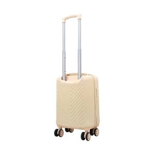 Kép 3/7 - Leonardo Da Vinci XS Keményfedeles Bőrönd – Krém