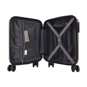 Kép 4/7 - Leonardo Da Vinci XS Keményfedeles Bőrönd – Sötétszürke