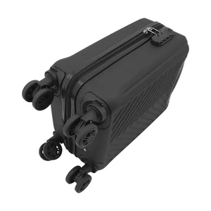 Kép 7/7 - Leonardo Da Vinci XS Keményfedeles Bőrönd – Sötétszürke