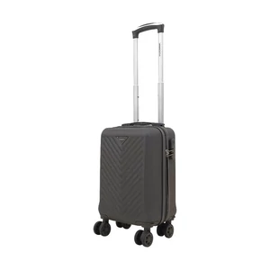 Kép 1/7 - Leonardo Da Vinci XS Keményfedeles Bőrönd – Sötétszürke