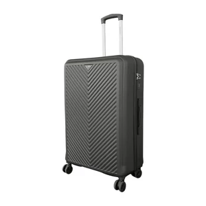 Kép 4/6 - Leonardo Da Vinci 3 db-os bőrönd szett, négykerekű, TSA számzárral, fekete színben