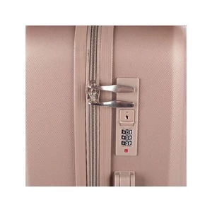 Kép 6/7 - Leonardo Da Vinci kis méretű bőrönd, négykerekű, TSA számzárral, bordó színben