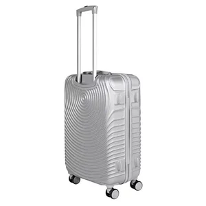 Kép 3/6 - Leonardo Da Vinci ezüst színű közepes méretű bőrönd