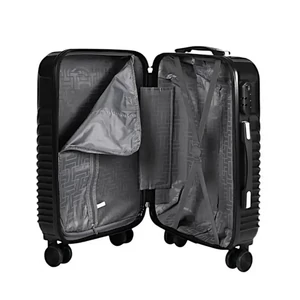 Kép 4/6 - Leonardo Da Vinci ezüst színű közepes méretű bőrönd