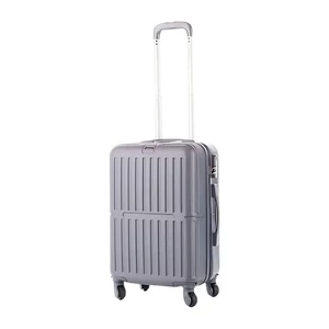 Kép 1/8 - Leonardo Da Vinci Wizzair Méretű Kabinbőrönd – 55 x 40 x 23 cm – Szürke
