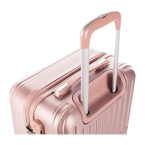 Kép 6/8 - Leonardo Da Vinci Wizzair Méretű Kabinbőrönd – 55 x 40 x 23 cm – Rózsaszín
