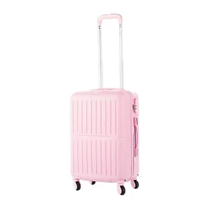 Kép 1/8 - Leonardo Da Vinci Wizzair Méretű Kabinbőrönd – 55 x 40 x 23 cm – Rózsaszín