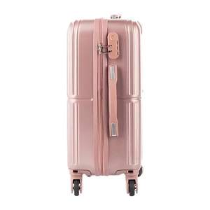 Kép 4/8 - Leonardo Da Vinci Wizzair Méretű Kabinbőrönd – 55 x 40 x 23 cm – Rózsaarany