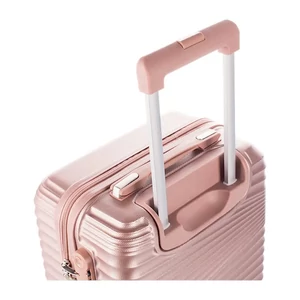 Kép 4/7 - Leonardo Da Vinci Keményfalú Kabinbőrönd - Piros (S méret)