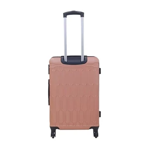 Kép 5/8 - Leonardo Da Vinci Közepes Méretű Keményfedeles Bőrönd – Rózsaarany