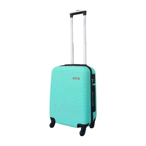 Kép 1/7 - Leonardo Da Vinci Kis Méretű Bőrönd Világoszöld Színben