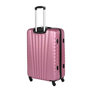 Kép 3/6 - Leonardo Da Vinci nagy méretű bőrönd, négykerekű, rózsaszín