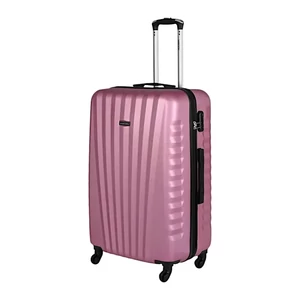 Kép 1/6 - Leonardo Da Vinci nagy méretű bőrönd, négykerekű, rózsaszín