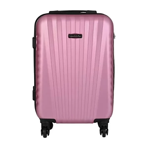 Kép 2/6 - Leonardo Da Vinci kis méretű bőrönd, négykerekű, rózsaszín