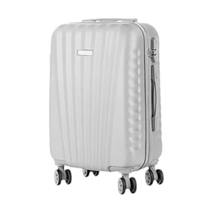 Kép 2/6 - Leonardo Da Vinci Kis Méretű Bőrönd – Ezüst (55 x 40 x 23 cm)