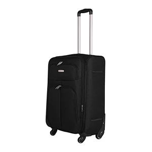 Kép 3/7 - Leonardo Da Vinci bővíthető bőrönd 3 db-os szett, négykerekű, fekete színben 