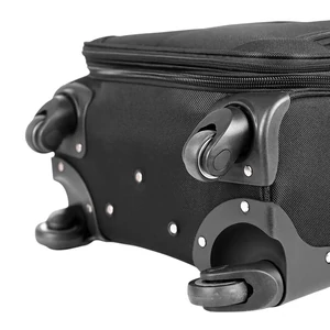 Kép 4/8 - Leonardo Da Vinci közepes méretű bőrönd, bővíthető, négykerekű, bordó színben