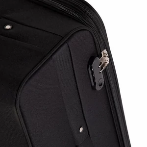 Kép 6/7 - Leonardo Da Vinci bővíthető bőrönd 3 db-os szett, négykerekű, bordó színben 