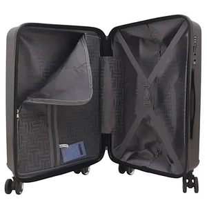 Kép 3/6 - Leonardo Da Vinci kabin méretű polipropilén bőrönd, duplakerekes, TSA számzárral, fekete színben