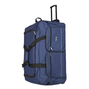 Kép 6/7 - Nagyméretű Kék Gurulós Utazótáska – Strapabíró Sporttáska 3 Kerékkel