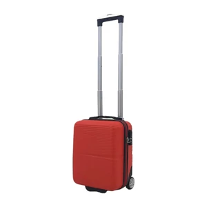 Kép 1/6 - Rhino piros keményfedeles bőrönd – Wizz Air/Ryanair kézipoggyász (XS méret)