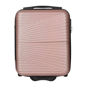 Kép 2/6 - Rhino rózsaarany keményfedeles bőrönd – Wizz Air/Ryanair kézipoggyász (XS méret)