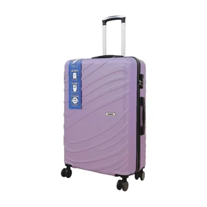 Kép 1/6 - Vanko Világos Lila Keményfedeles Bőrönd – L Méret