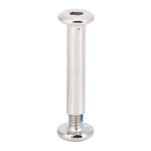 Kép 3/8 - Bőrönd kerékhez tengely 38x6.2 mm nikkel színben