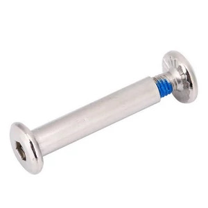 Kép 2/8 - Bőrönd kerékhez tengely 38x6.2 mm nikkel színben