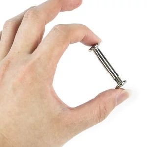 Kép 5/6 - Bőrönd kerékhez tengely 51x8 mm, nikkel színben