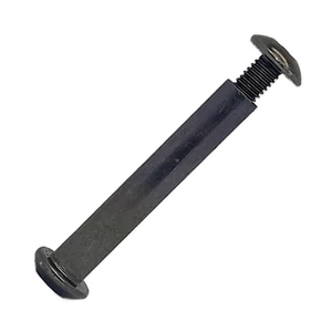 Kép 2/6 - Bőrönd kerékhez tengely 81x8 mm, fekete metál színben