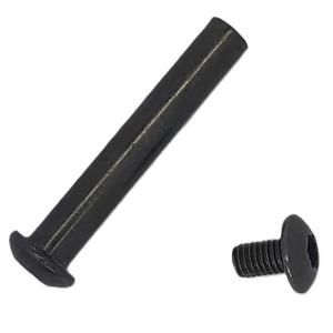 Kép 4/6 - Bőrönd kerékhez tengely 81x8 mm, fekete metál színben