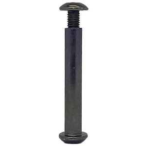 Kép 6/6 - Bőrönd kerékhez tengely 81x8 mm, fekete metál színben