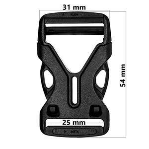 Kép 1/6 - Műanyag csat E17, fekete színben