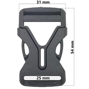 Kép 1/4 - Műanyag csat E29, sötétszürke színben